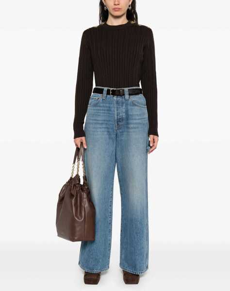 Pulovere Golden Goose Wool Sweater With Button Detail BROWN Femei (BM 18326497) 2