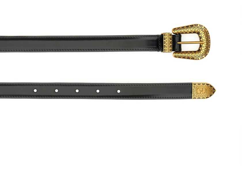 Curele Valentino Garavani Vlogo Signature Belt BLACK Femei (BM 18326506) 2