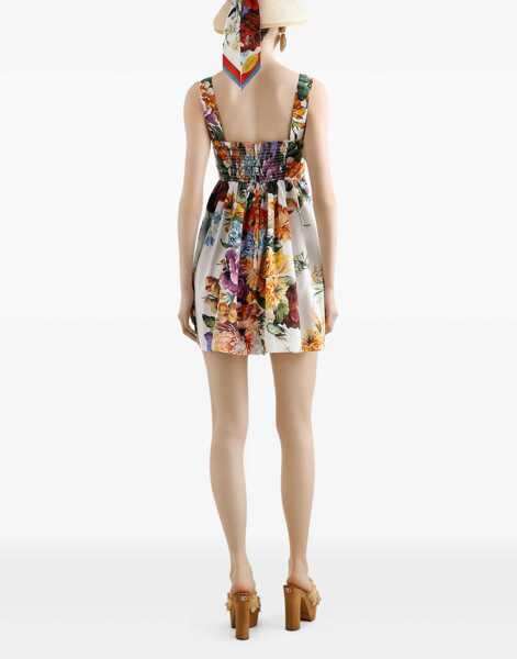 Rochii casual Dolce & Gabbana Bouquet Print Poplin Dress MULTICOLOUR Femei (BM 18326536) 3