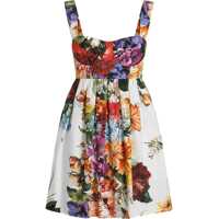 Rochii casual Bouquet Print Poplin Dress Femei
