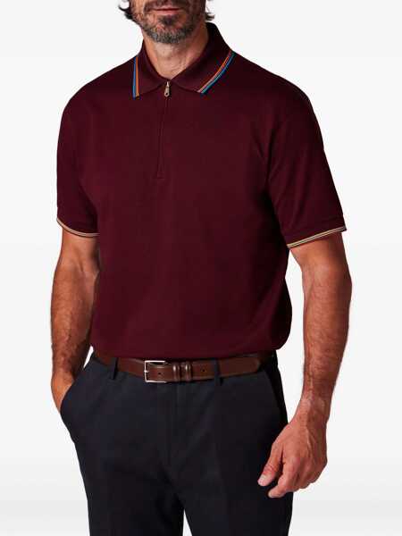 Tricouri Polo Paul Smith Zip Polo. RED Barbati (BM 18326575) 2