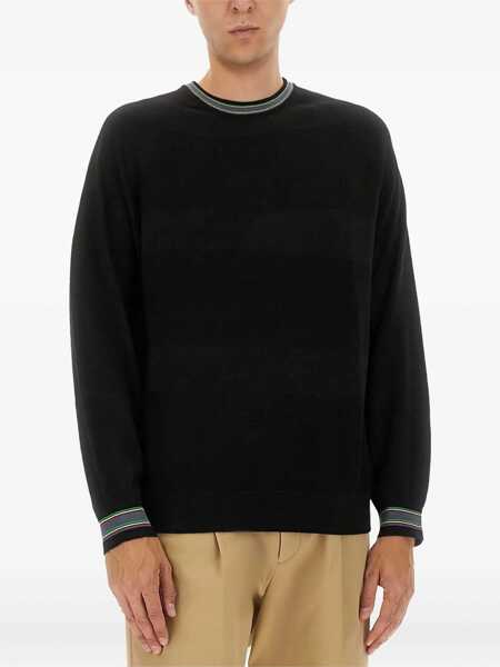 Pulovere Paul Smith Wool And Cotton Sweater BLACK Barbati (BM 18326590) 3