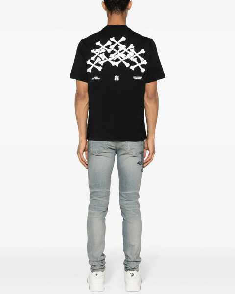 Tricouri AMIRI Bones Stacked Print T-Shirt BLACK Barbati (BM 18326605) 2