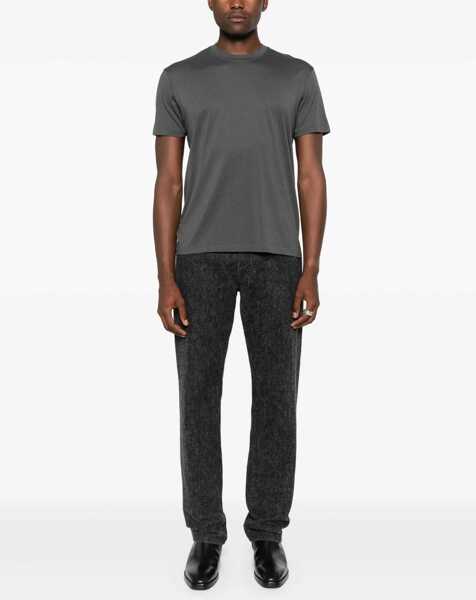 Tricouri Tom Ford Regular Fit T-Shirt GREY Barbati (BM 18326614) 2