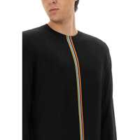 Pulovere Paul Smith pentru Barbati - Pulovere casual Paul Smith Jersey With Striped Detail BLACK Barbati (BM 18326650) - B-mall.ro