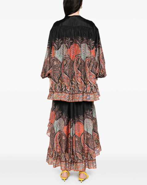 Bluze ZIMMERMANN Rhiannon Ruffle Blouse BLACK Femei (BM 18327007) 4