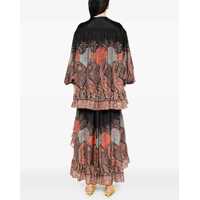 Topuri ZIMMERMANN Dama - Bluze ZIMMERMANN Rhiannon Ruffle Blouse BLACK Femei (BM 18327007) - B-mall.ro