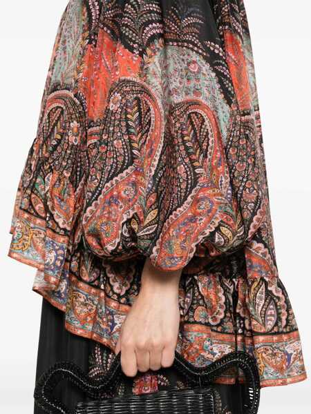 Bluze ZIMMERMANN Rhiannon Ruffle Blouse BLACK Femei (BM 18327007) 5