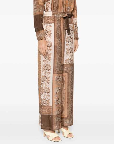 Pantaloni casual ZIMMERMANN Lucky Relazed Pants BROWN Femei (BM 18327010) 3