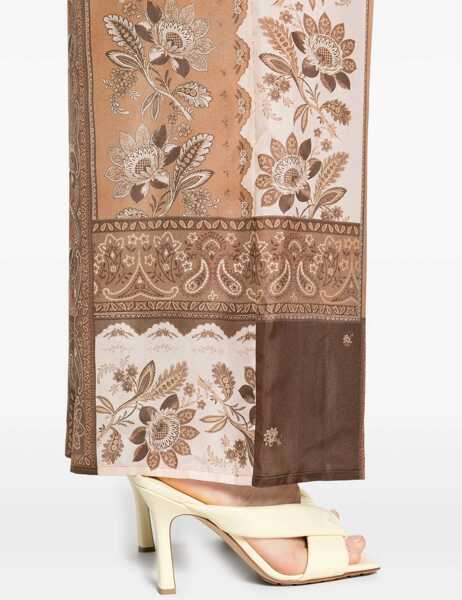 Pantaloni casual ZIMMERMANN Lucky Relazed Pants BROWN Femei (BM 18327010) 5