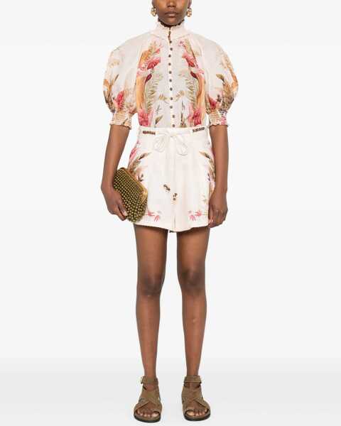 Pantaloni scurti ZIMMERMANN Ascension Tuck Shorts MULTICOLOR Femei (BM 18327025) 2