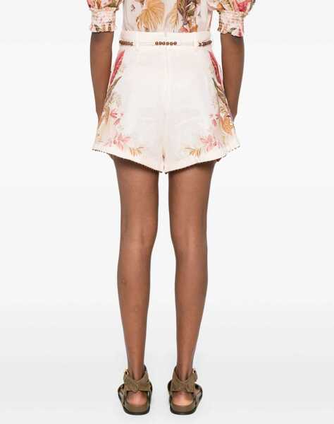 Pantaloni scurti ZIMMERMANN Ascension Tuck Shorts MULTICOLOR Femei (BM 18327025) 4