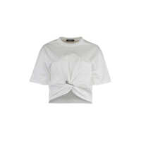 Tricouri Versace Logo Cotton T-Shirt Femei