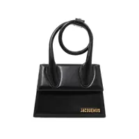 Genti de mana Jacquemus Le Chiquito Noeud Leather Handbag Femei