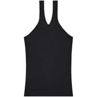 Topuri Courrèges Logo-Embroidered Ribbed Tank Top Femei