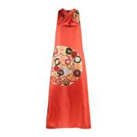 Rochii Le Sarte Pettegole Silk Long Dress With Klimt Print Femei