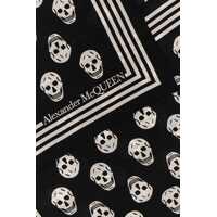 Esarfe Alexander McQueen Dama - Esarfe Alexander McQueen Alexander McQueen Biker Skull Silk Scarf Black Femei (BM 18329976) - B-mall.ro