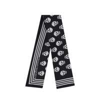 Esarfe Alexander McQueen Biker Skull Silk Scarf Femei