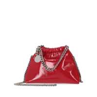 Genti de umar Stella McCartney Falabella Mini Drawstring Bag Crinkled Patent Alter Mat Femei