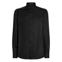 Camasi Dolce & Gabbana Monogram Silk Shirt Barbati