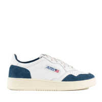 Sneakers Autry Medalist Low White Leather And Suede Capri Sneakers Barbati