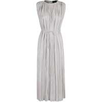 Rochii Roberto Collina Blue Pleated Dress Femei