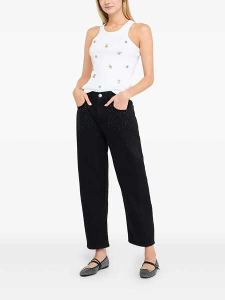 Blugi Liu Jo Liu Jo Jeans With Rhinestones Black Femei (BM 18334191) 2