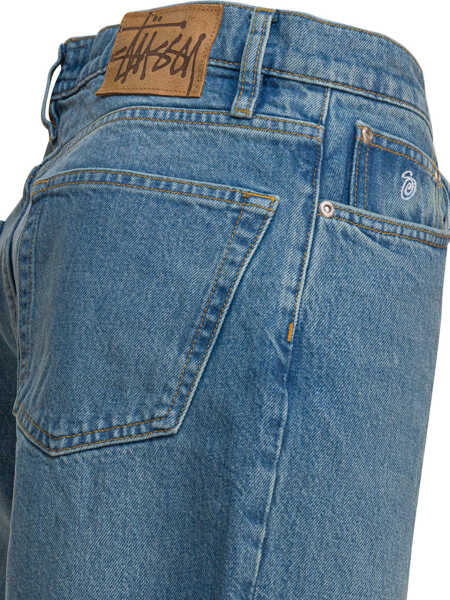 Blugi drepti STSSY Jeans Blue Barbati (BM 18334470) 4