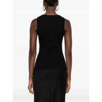 Bluze Dama - Bluze Alexander McQueen CUT & SEW TOP Black Femei (BM 18334578) - B-mall.ro