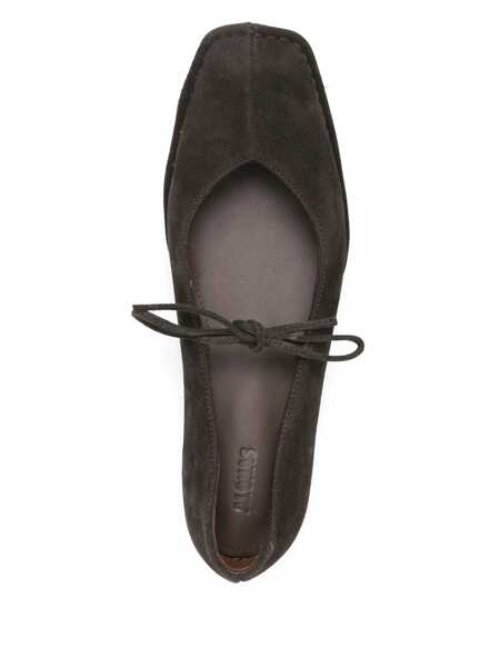 Balerini Alohas Sway Suede Coffee Brown Leather Ballet Flats Brown Femei (BM 18334740) 4