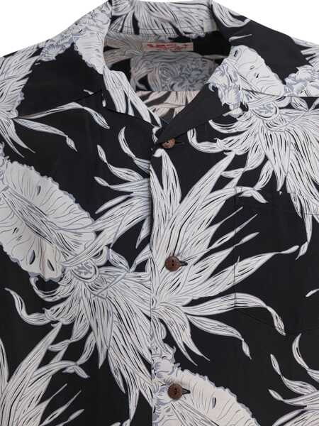 Camasi casual Sun Surf Island Pineapple Shirt Black Barbati (BM 18334749) 3