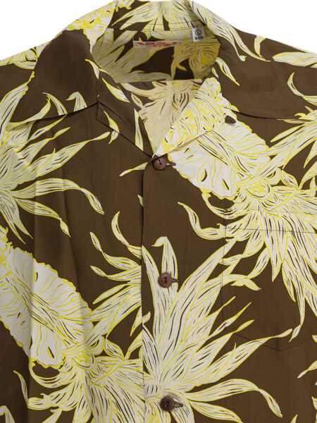 Camasi casual Sun Surf Island Pineapple Shirt Brown Barbati (BM 18334758) 3