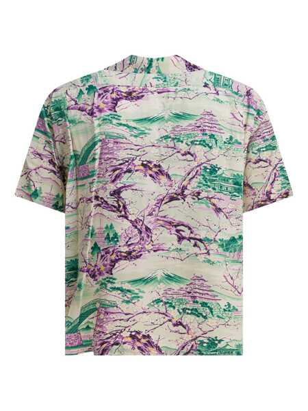 Camasi casual Sun Surf Scenery of Japan shirt Green Barbati (BM 18334761) 2