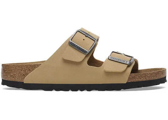 Saboti Birkenstock Arizona BS Birko-Flor Nubuk Latte Cream Beige Barbati (BM 18334912) 2