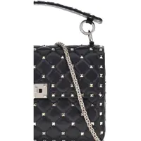 Genti de umar Valentino Garavani Dama - Genti de umar Valentino Garavani Medium Rockstud Spike Shoulder Bag NERO Femei (BM 18334966) - B-mall.ro