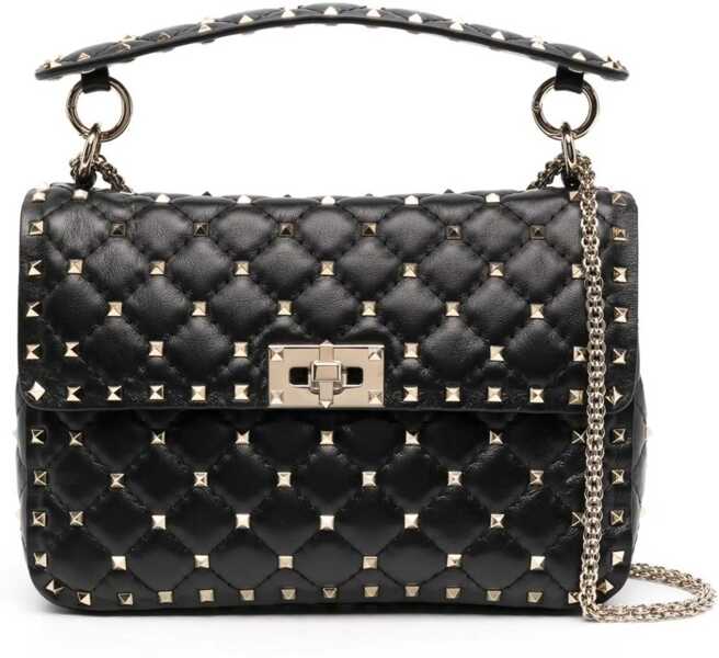 Genti de umar Valentino Garavani Medium Rockstud Spike Shoulder Bag NERO Femei (BM 18334966) 1