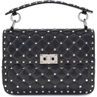 Genti de umar Medium Rockstud Spike Shoulder Bag Femei