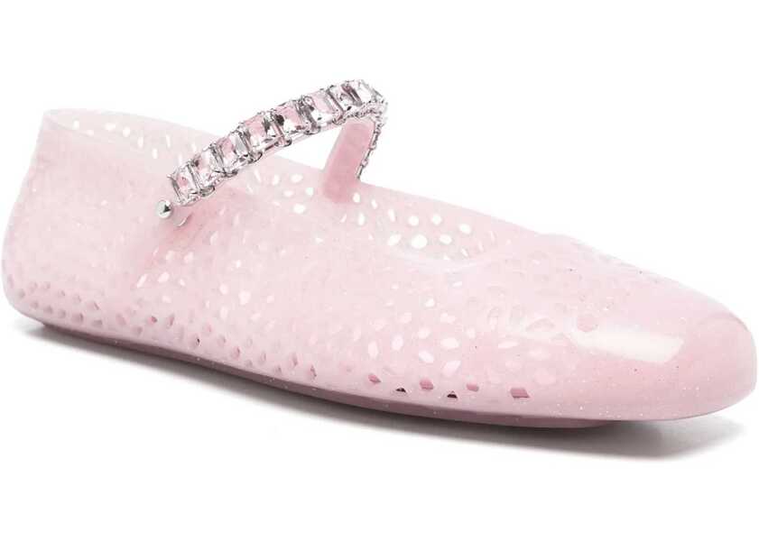 Balerini Jimmy Choo Jelly Ballerinas COTTON CANDY/SILVER MIX/COTTON CANDY Femei (BM 18334990) 2