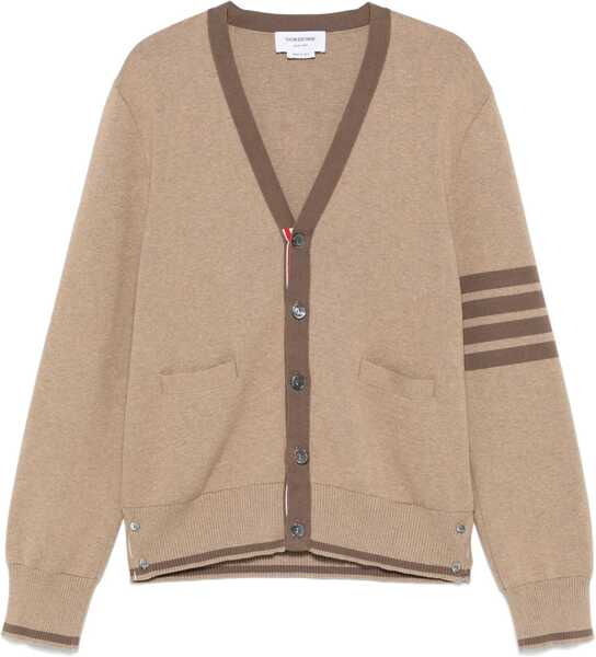 Cardigane Thom Browne Milano Cardigan MED BROWN Barbati (BM 18334999) 1