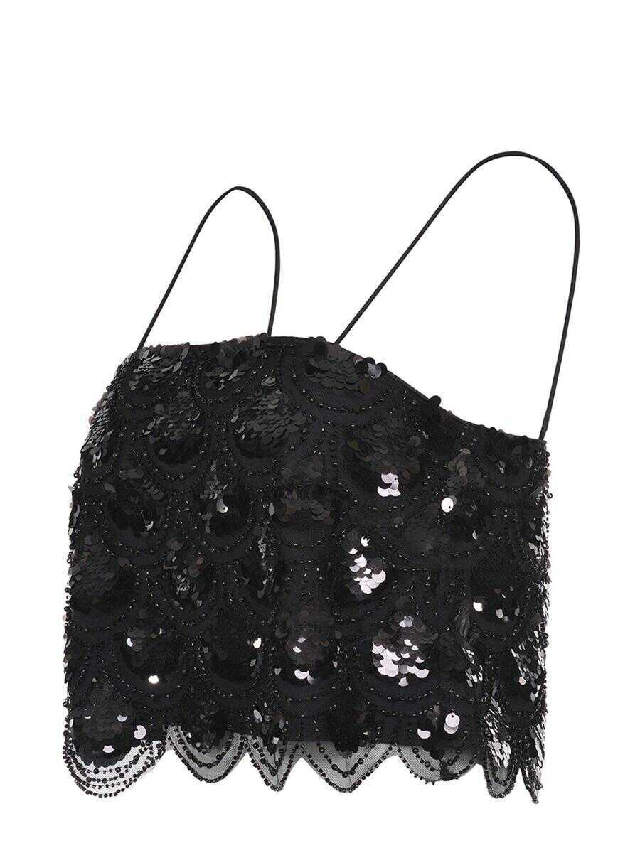 Topuri ROTATE Birger Christensen Rotate Birger Christensen  Top Black Femei (BM 18340038) 2