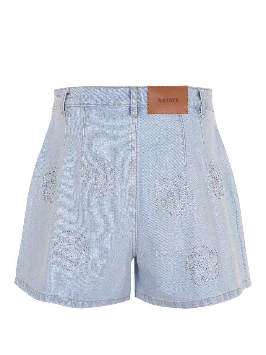 Pantaloni casual ROTATE Birger Christensen Rotate Birger Christensen  Shorts Blue Femei (BM 18340041) 3