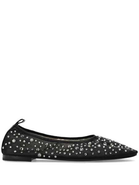 Balerini Tory Burch Black Ballet Flats With All-Over Crystals Application In Tech Fabric Woman Black Femei (BM 18340104) 1