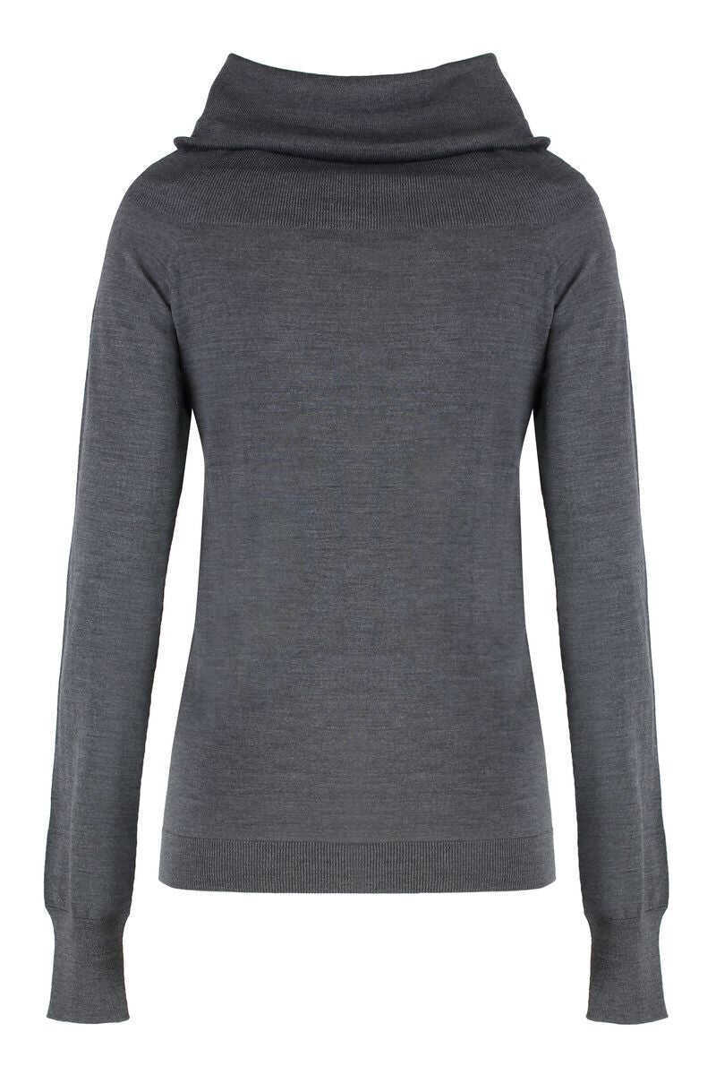 Pulovere Stella McCartney Stella McCartney Bardot Neck Sweater In Grey Virgin Wool GREY Femei (BM 18340398) 2