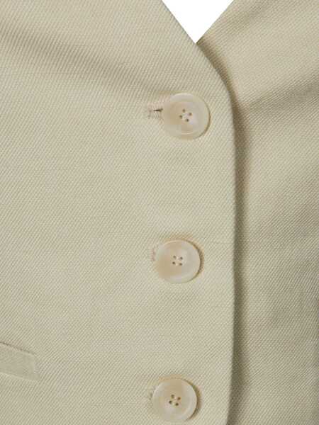 Geci Dondup Dondup  Waistcoat Beige Femei (BM 18340731) 3