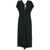 Victoria Beckham Blouson Midi Dress GREEN