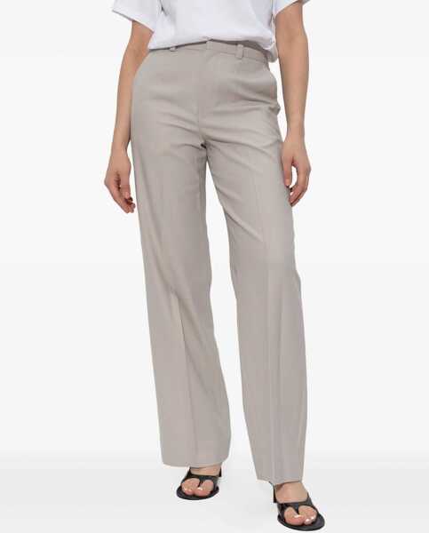 Pantaloni casual Victoria Beckham Classic Straight Leg Pants BEIGE Femei (BM 18341275) 3
