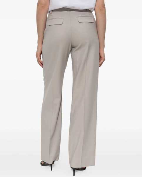 Pantaloni casual Victoria Beckham Classic Straight Leg Pants BEIGE Femei (BM 18341275) 4