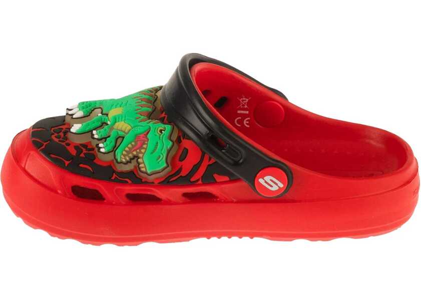 Slapi SKECHERS Foamies: Swifters - T-Rex-Brights Red Baieti (BM 18350485) 2