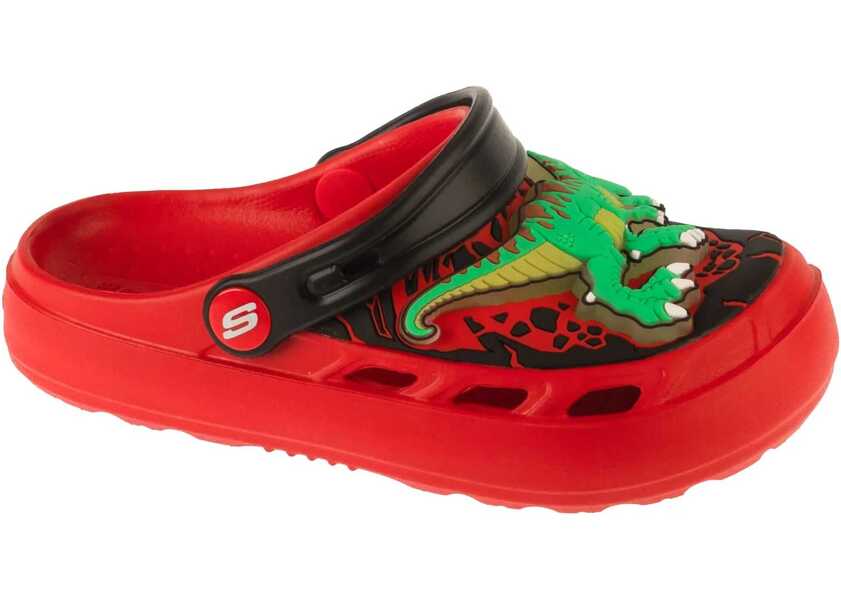Slapi SKECHERS Foamies: Swifters - T-Rex-Brights Red Baieti (BM 18350485) 1