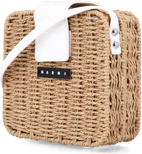 Genti tip postas Marni Picnic Bag BROWN Fete (BM 18350590) 4